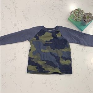 J. Crew Navy Blue Camouflage Sweatshirt
